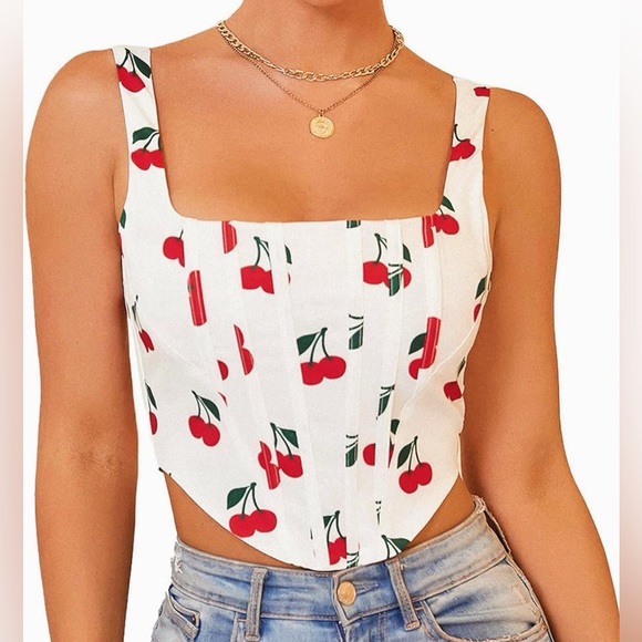 𐙚⋆˚✿˖° KUTUMAl cherry crop top 𐙚⋆˚✿˖° - Picture 5 of 10